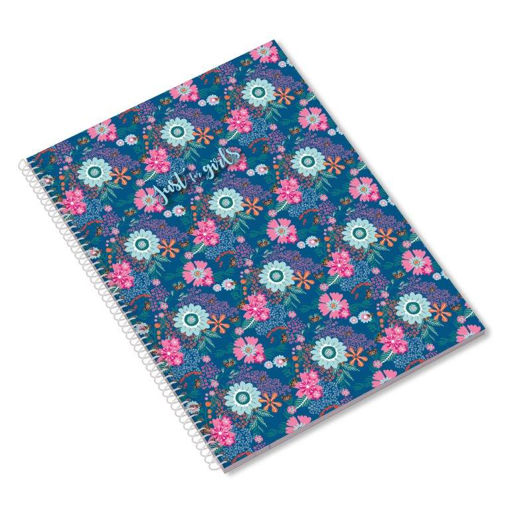 Picture of JUST 4 GIRLS A4 SPIRAL NOTEBOOK 80 SHEETS